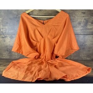 One Piece Orange Women's Romper Size 1XL Light Weight Comfy Fitting Fast Shippin